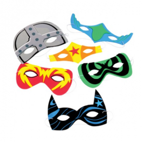 Foam Superhero Masks (1doz)