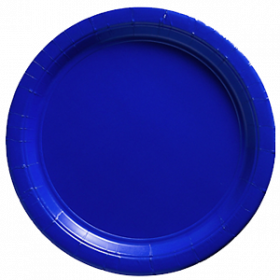 Bright Royal Blue Paper Dinner Plates 20ct