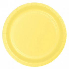Light Yellow Paper Dinner Plates 20ct
