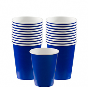 Bright Royal Blue Paper Cups 20ct 