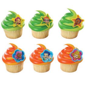 Bubble Guppies Cupcake Rings  6pcs