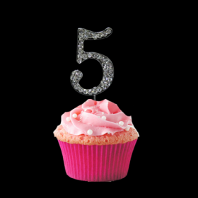 #5 Cupcake Monogram Toppers 