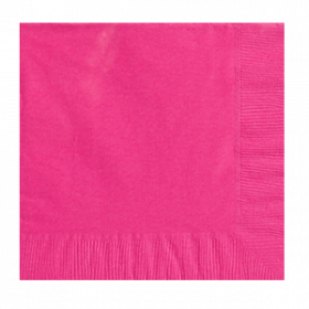 Bright Pink Lunch Napkins 50Ct