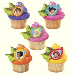 Tinkerbell and Friends Cupcake Rings 6pcs