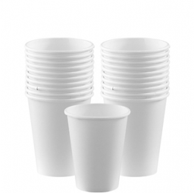 Frosty White Paper Cups 20ct