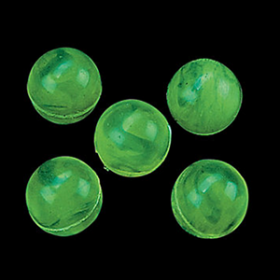 Marbleized Glow-in-the-Dark Green Bouncing Balls - 48 pcs