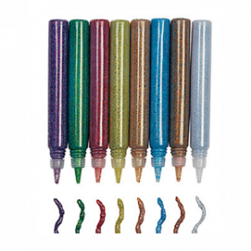 Glitter Fabric Paint Pens (24pcs/unit) 