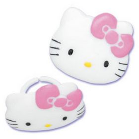 Hello Kitty Cupcake Rings 6pcs