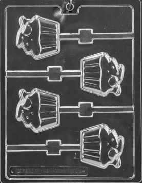 Cupcake with Cherry Chocolate Candy Mold