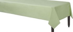 Leaf Green Rectangular Plastic Table Cover  