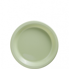 Leaf Green Plastic Dessert  Plates 20ct
