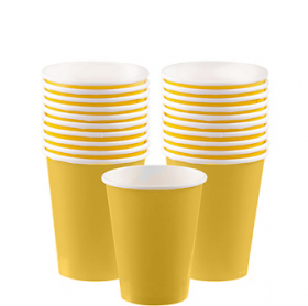 Light Yellow Paper Cups 20ct