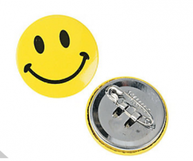 Metal Mini Smile Face Buttons