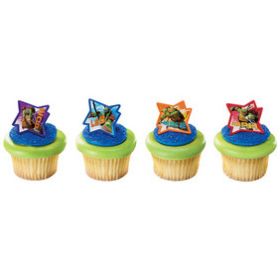 Ninja Turtles Cupcake Rings 6pcs