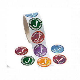 Checkmark Roll of Stickers (100pcs/roll)