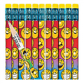 Smile Face Pencils (2dz)