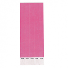 Neon Pink Paper Wristbands 250ct