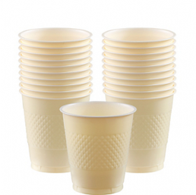 12oz Vanilla Crème Plastic Cups 20ct
