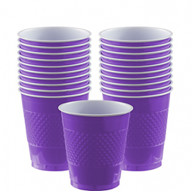 12oz  New Purple  Plastic Cups 20ct