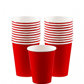 Apple Red Paper Cups 20ct