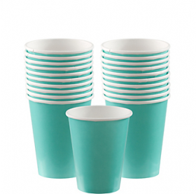   Robin's Egg Blue Paper Cups 20ct  