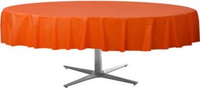 Orange Peel Round Plastic Table Cover