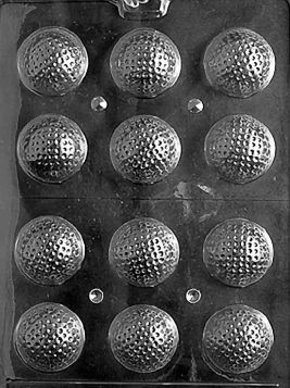 3D Golf Balls - Chocolate Mold
