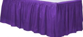 New Purple  Plastic Table Skirt