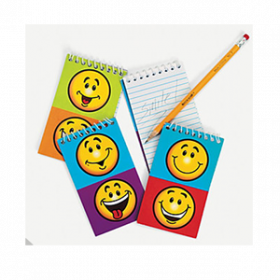 Paper Smile Face Spiral Notepads