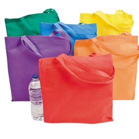 Large Nonwoven Bright Tote Bags 1 doz