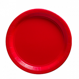Apple Red Paper Dinner Plates 20ct