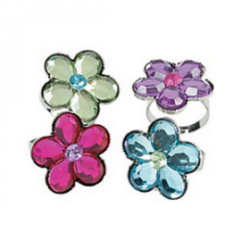 Flower Jewel Rings