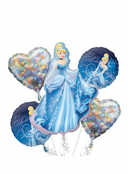 Cinderella Balloon Bouquet 5pc