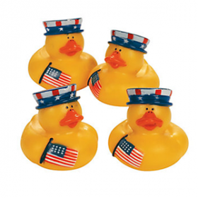 Vinyl Patriotic Rubber Duckies