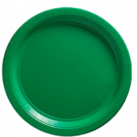 Festive Green Paper Dinner Plates 20ct