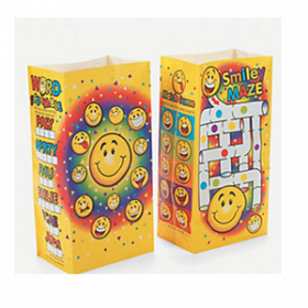 Clay-Coated Smile Face Fun Meal Bags (1dz)
