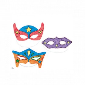 Color Your Own Superhero Masks (1dz) 