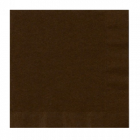Chocolate Brown Lunch  Napkins 50Ct