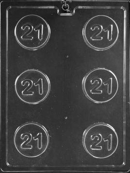 Number 21 Chocolate Mold