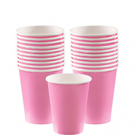 New Pink Paper Cups 20ct