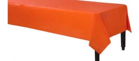 Orange Peel Rectangular Plastic Table Cover   