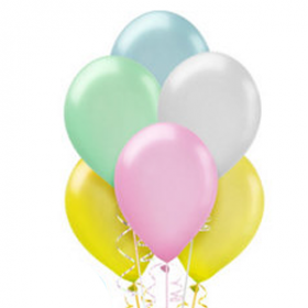 Assorted Pastel Pearl Balloons 10ct