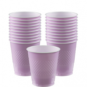 12oz Lavender Plastic Cups 20ct