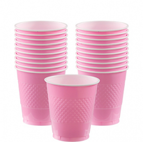 12oz  New Pink Plastic Cups 20ct