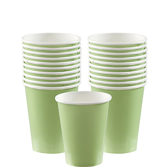 Festive Green Paper Cups 20ct, Party Supplies, Decorations, Costumes, New York