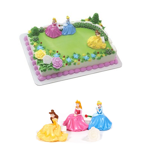 Disney Princess Garden Royalty DecoPac Set Cake topper Belle Cinderella 